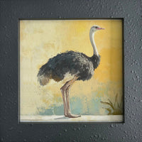 Ostrich - Digital Art Print - Bird \n canvas wall art by Habibi Arts & Crafts