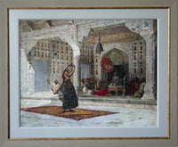 The Nautch - Digital Print - Orientalism \n canvas wall art by Habibi Arts & Crafts