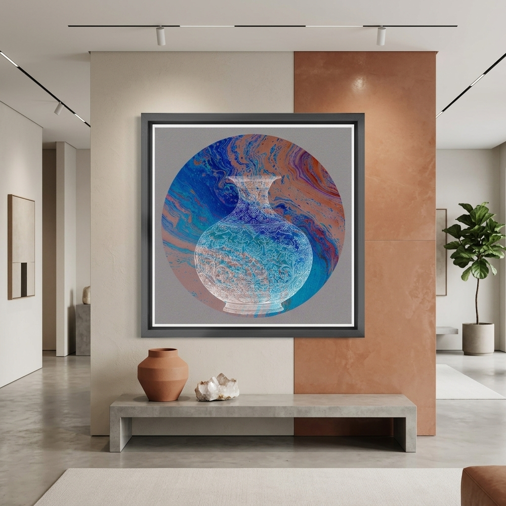 White Vase On Minimalist Wall 202606170020